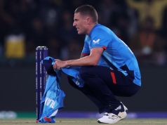 Carse out of CT, Rehan Ahmed named as replacement Brydon Carse in action during a cricket match, ruled out of the 2025 Champions Trophy due to a toe injury, with Rehan Ahmed named as his replacement in the England squad.