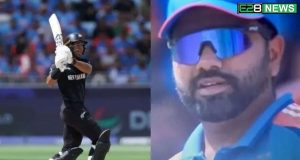 IND vs NZ: When Rachin Ravindra hit a six in the final, Rohit Sharma gave an amazing reaction, watch the video yourself IND vs NZ