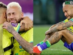 Neymar was knocked out before returning to the team after 16 months Neymar