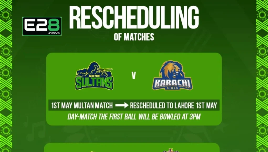 PSL 2025 Matches Rescheduled FI PSL 2025 Matches Rescheduled Due to Heatwave for Player Safety