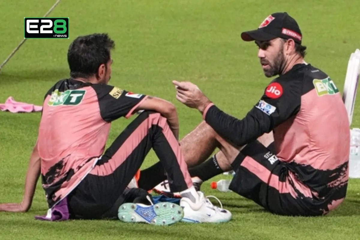 Yuzvendra Chahal Gets Dhoni’s Bat, Glenn Maxwell Trolls Him Playfully

