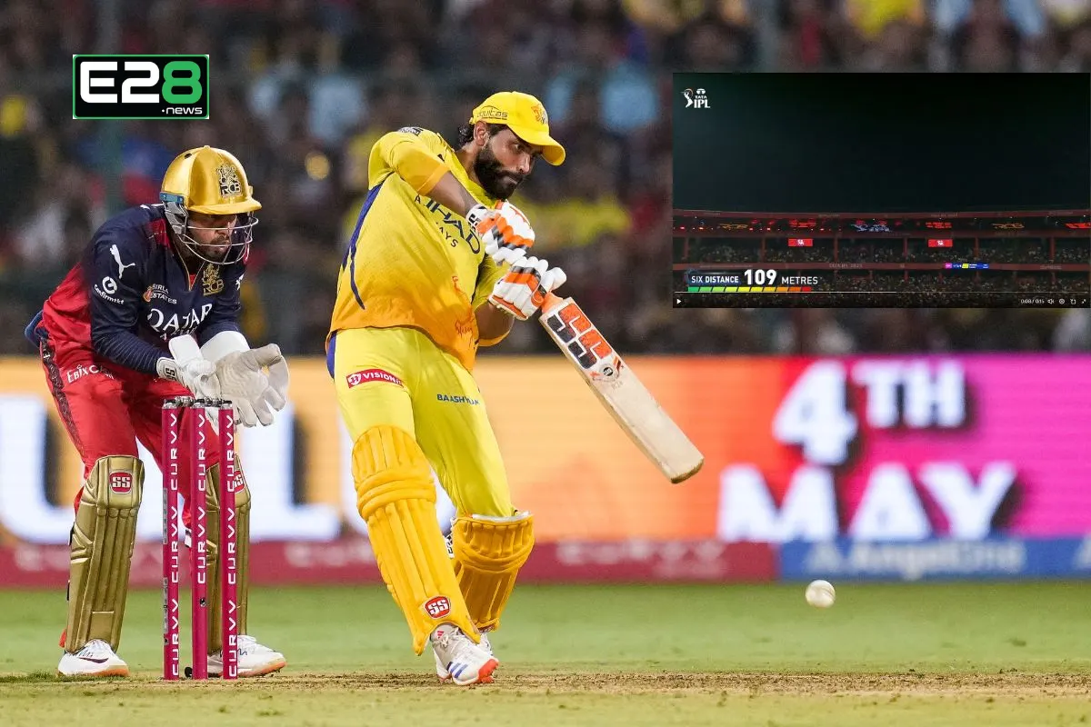 IPL 2025: Jadeja Hits Longest Six of the Season

