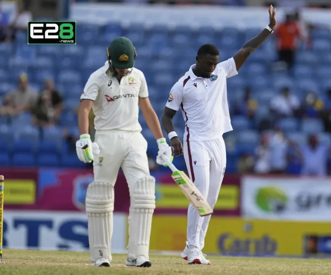 Australia WestIndies Test sees Aussies hold narrow lead