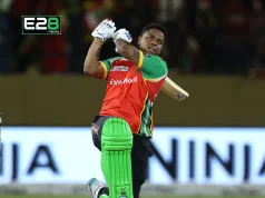 Hetmyer Blitz, Motie Magic Send Guyana Amazon Warriors to Final Hetmyer Motie Power Guyana to GSL Final with 4-Wicket Win