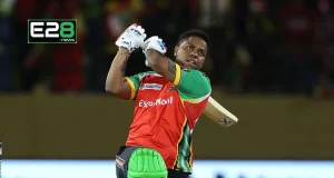 Hetmyer Blitz, Motie Magic Send Guyana Amazon Warriors to Final Hetmyer Motie Power Guyana to GSL Final with 4-Wicket Win