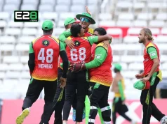 Tahir’s Four-Wicket Masterclass Guides Amazon Warriors to Commanding Victory Amazon Warriors Top Table After Tahir's Four-Wicket Haul