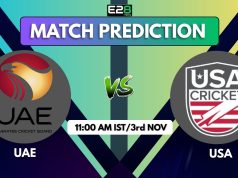 UAE vs USA 90th ODI Match Prediction by E28: Match Details, Pitch Report & Betting Tips– Who Will Win Today’s Match? UAE vs USA