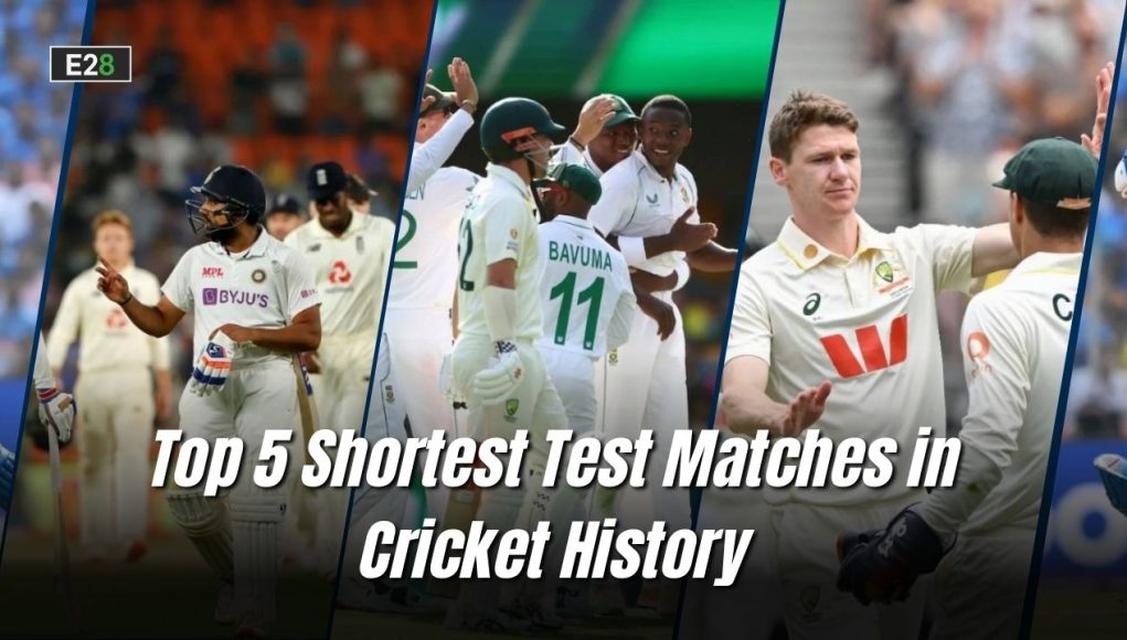 Shortest Test Matches in Cricket History Shortest Test Matches in Cricket History