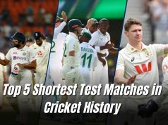 Top 5 Shortest Test Matches in Cricket History Shortest Test Matches in Cricket History