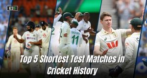 Top 5 Shortest Test Matches in Cricket History Shortest Test Matches in Cricket History