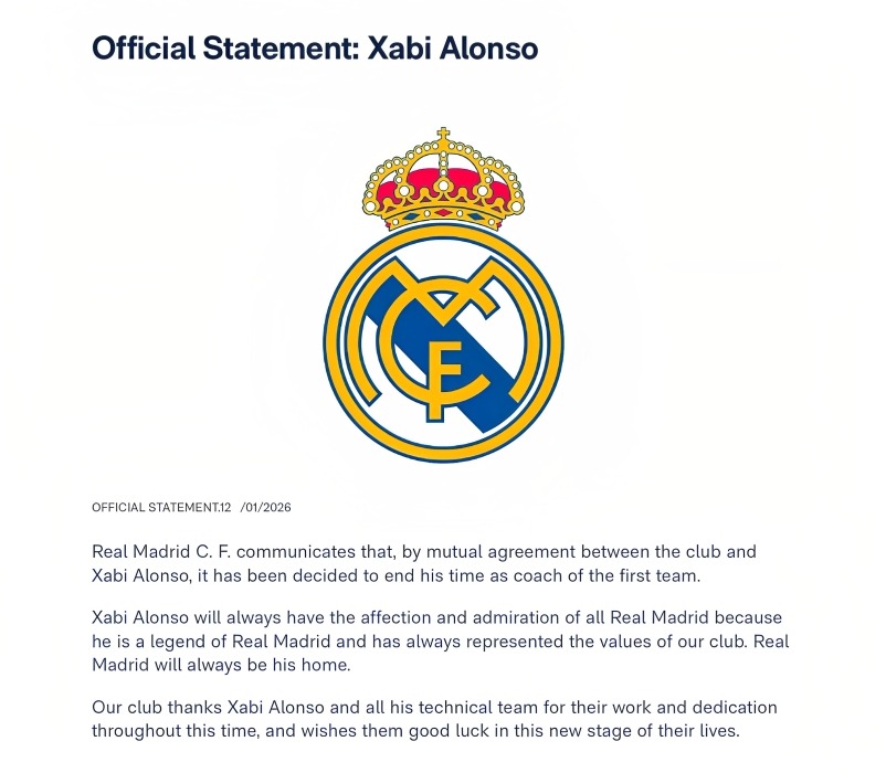 Xabi Alonso Leaves Real Madrid